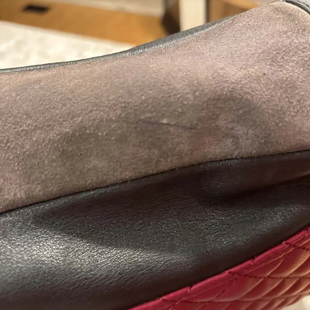 Coach Park Quilted Colorblock Leather & Suede Carrie Satchel Tote Bag‎ F24693